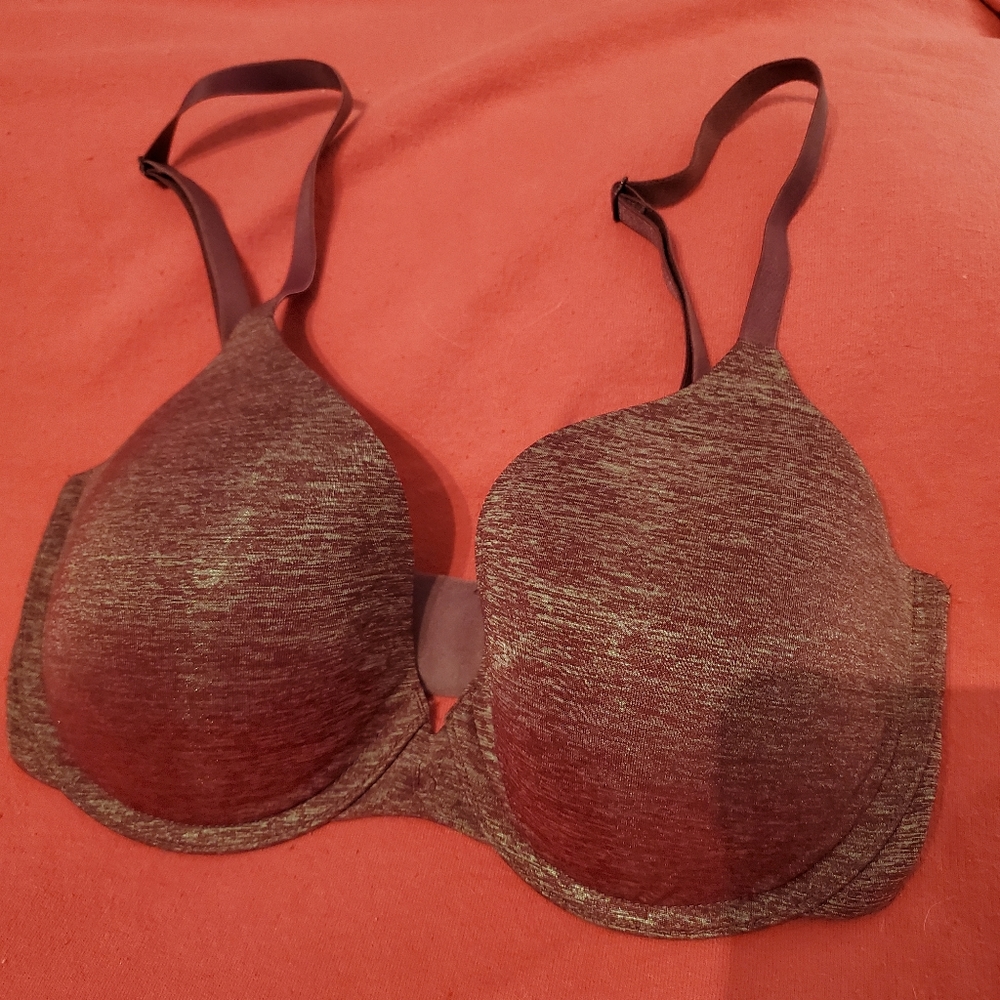 Burgundy Victoria's Secret 32DD Uplift bra